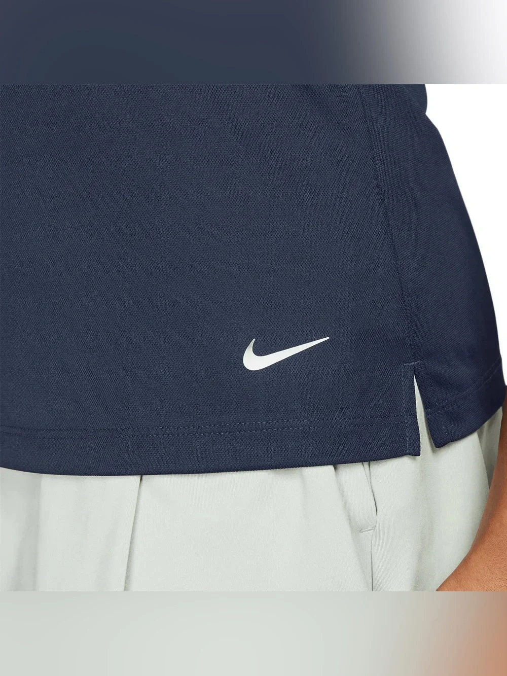 Nike Women’s Navy Sleeveless Polo Tank Top Dri-fit victory Golf top DH2312-451